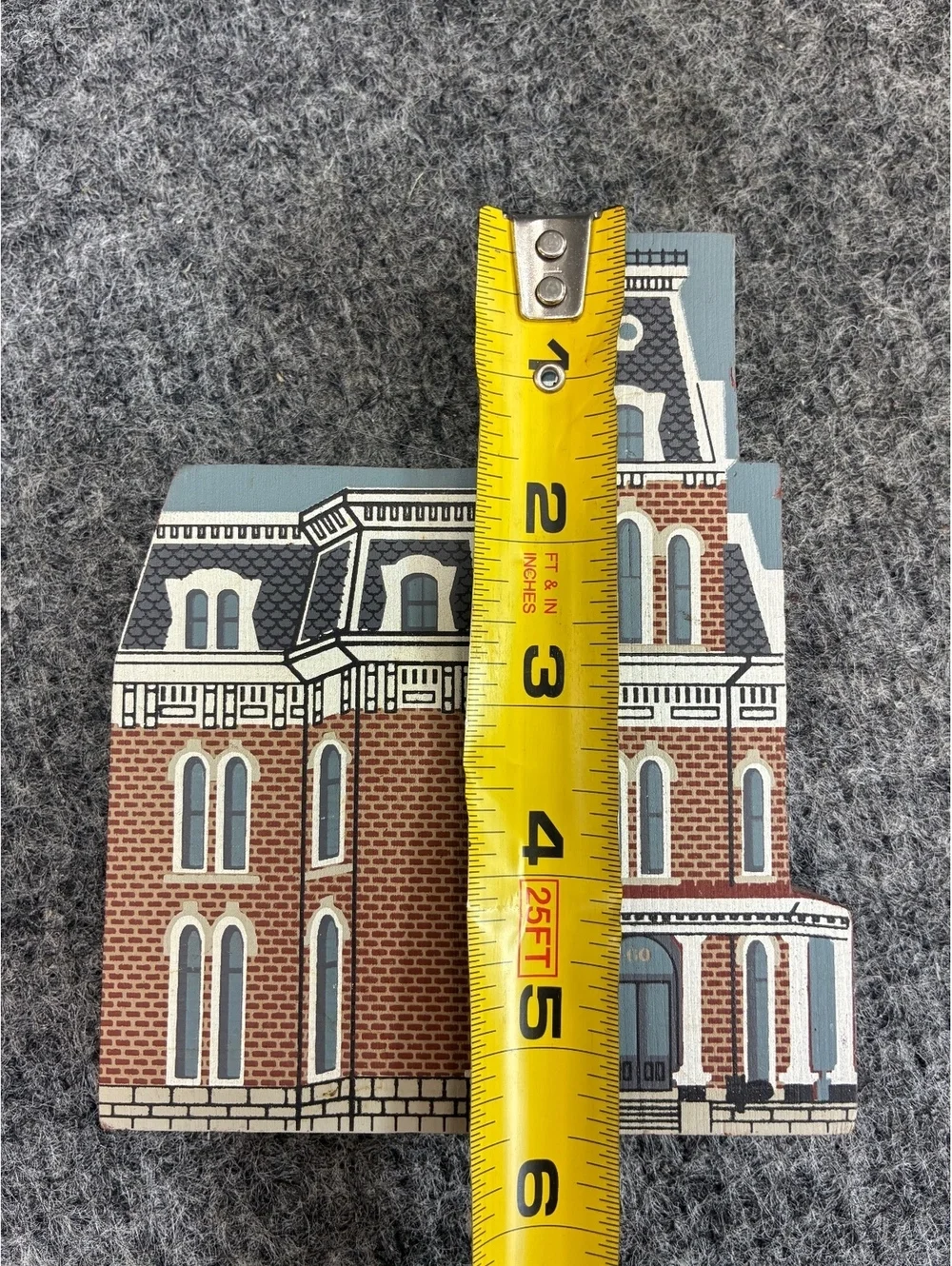 Cats Meow The University of Akron Hower House Wooden Collectible 1989